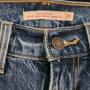 Levi's high rise flare 70s jeans